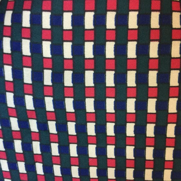 Claudette Italy Maxi Wrap Dress IT44 US8 UK12 Womans Red Blue Plaid Feminine Vtg - Picture 8 of 16